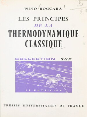 cover image of Les principes de la thermodynamique classique